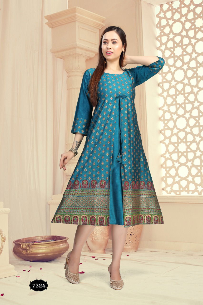 Fashion Talk Dolly Latest Fancy Wear Printed Designer Anarkali Kurtis Collection